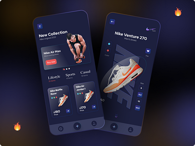Nike UI re-think air jordan android app app app ui dark ui ecommerce app ios minimal mobile nike app nike shoes product shoes shopping app ui design ui ux user interface web