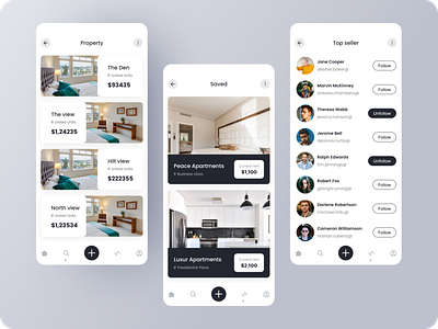 Real estate app design