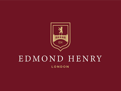 Edmond Henry brand identity design creative logo creative logos illustration luxury logo minimal logo