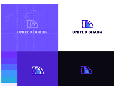 United Shark Logo Design