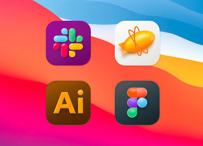 Mac OS Big Sur App Icon 3d app bigsur branding design dribbble dribbble best shot figma icon illustrator logo macos render slack ui uplabs zeplin