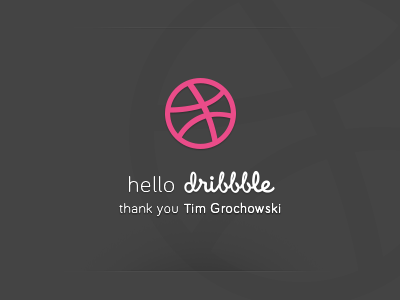 Hello Dribbble hello