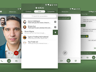 Business Messenger Chat UI android app business chat messenger networking ui