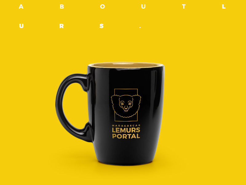 Madagascar Lemurs' Portal logia graphic ainadedem mockup yellow madagascar portal lemurs lemur design mug