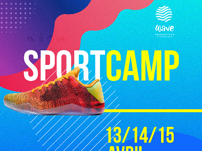 Sports Camp coloured contrast gradient grain madagascar noise shoe stipes texture