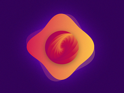 yolk. abstract colours gradients illustration