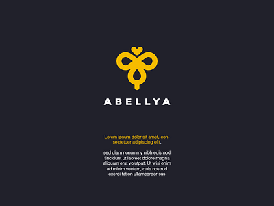Abellya ainadedem bee branding dedem food honey logo design madagascar