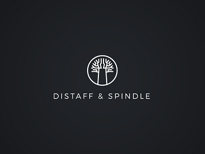Distaff & Spindle / Logo Design baobab distaffspindle logo madagascar
