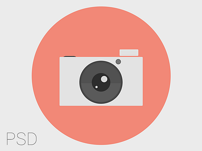 Camera Vector download free freebie icon logo orange psd