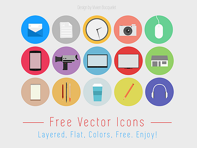 Flat Design free icon set colors design download flat free freebie icon set shadow