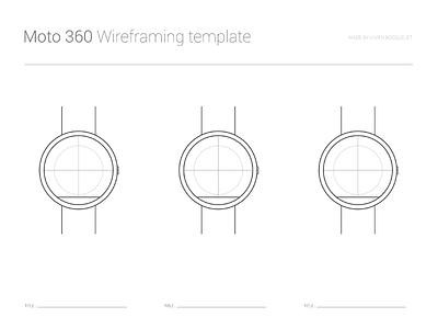 Moto 360 Wireframing template