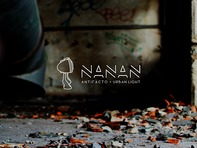 Nanan - new identity antifacto artist character design france handmade light logo nanan urban web