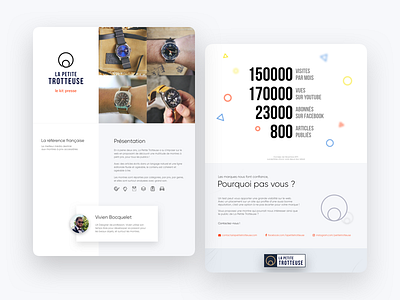 New press kit for La Petite Trotteuse + free Sketch template