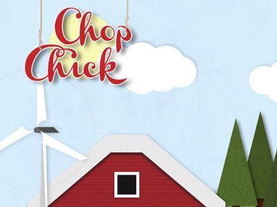 Chop Chick intro game grunge illustration sign vane