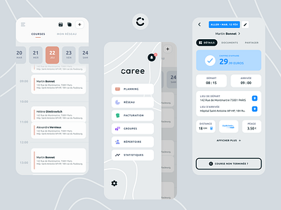 Caree - APP app application branding design ui ux web