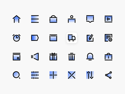 linear icon design