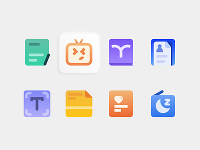 colour icon design icon practice