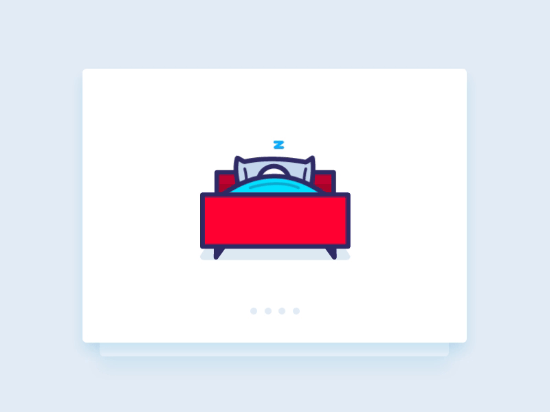 Sleeping animation gif illustration loop sleeping vector