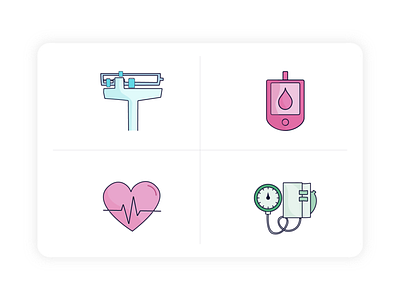 Cix Health Icons design dribbble iconography icons identity illustration