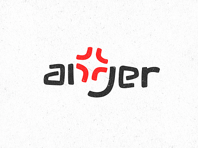anger anger clever logo design dribbble lettermark logo typography wordmark