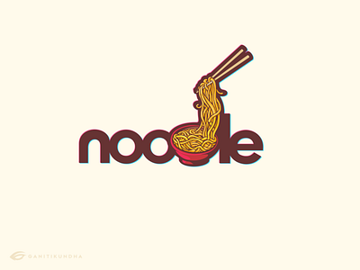 Noodle! art branding design dribbble illustration logo noodle typography vector
