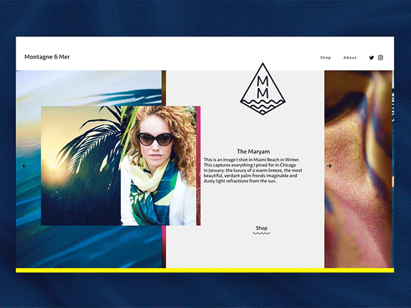 Montagne & Mer brandingidentity design website design