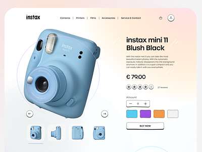 Instax web redesign colorful design creative design figma figma design instax interaction mobile ui ui ux