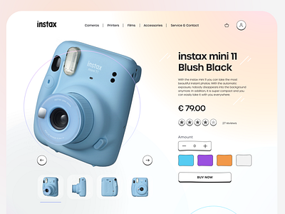 Instax web redesign