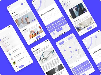 Medical App app design creative desktop figmadesign interaction mobile ui ui ui ux design ui design uiux