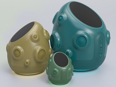 Cactus Smart Speaker 3d cactus color design industrial design keyshot product design render rendering speaker