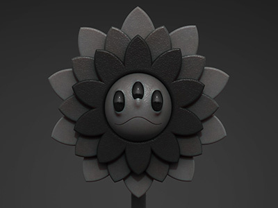 Oh Hey! art cartoon character design design flower graphic grey scale illustration render style