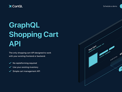 CartQL Landing Page api cartql graphql shopping cart