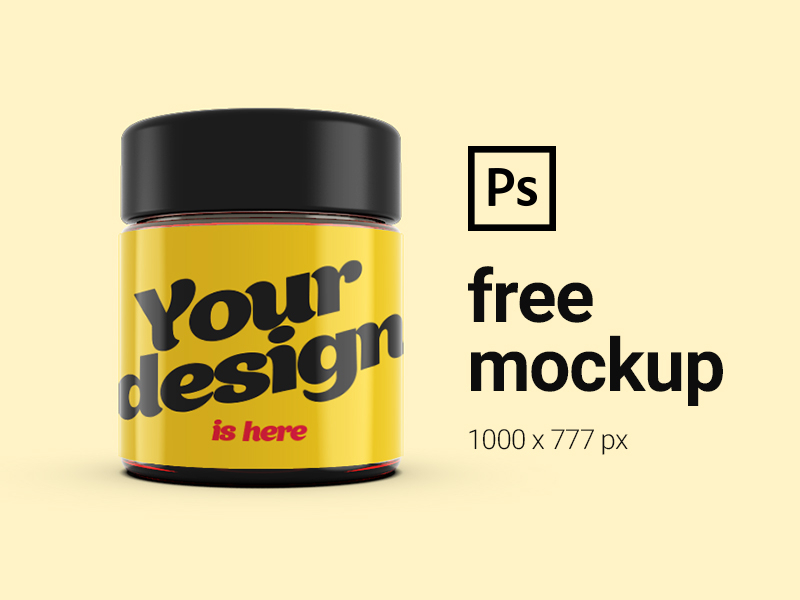 Download Free Candle Jar Mockup By Emil Kajlbah On Dribbble PSD Mockup Templates