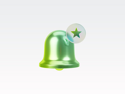 bell notification icon design bell concept glass icon matte notification