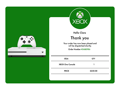 Dailyui17 dailyui17 e receipt email receipt order purchase xbox