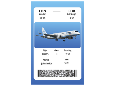 Daily Ui 24 Boarding Pass