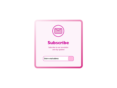 Daily Ui Day 26 Subscribe