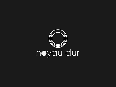 Noyau Dur Logo abstract branding bw logo logo design logodesign minimal typography vector