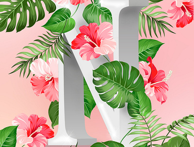 #LETTER_N adobe art colorful design fun illustrator letters logo typography vector