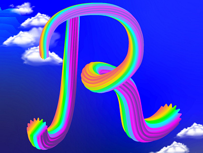 #LETTER R adobe art color colorful design fun illustration letters typography vector