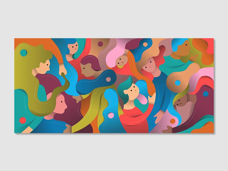 Cover Article for Anotasi.com gender cover illustration