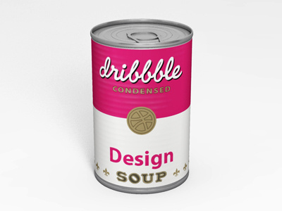 Dribbblell's campbells classic lata retro soup tomato