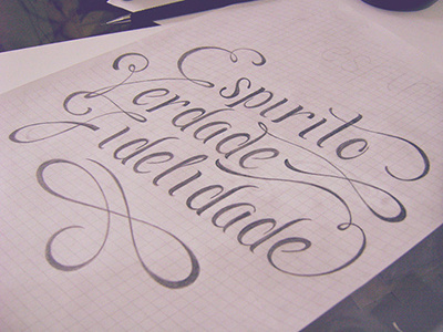 Gift to my Girlfriend lettering script type typography