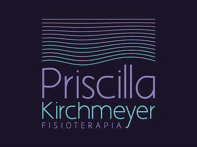 Priscilla Kirchmeyer brand fisioterapia logo marca physiotherapy pilates