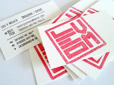 BusinessCard branding businesscard carimbo handemade inkan leovm stamp