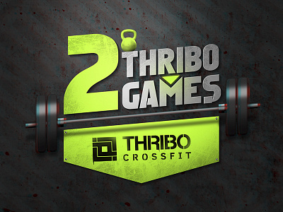 Thribo Games Logo cross fit crossfit logo muscle peso
