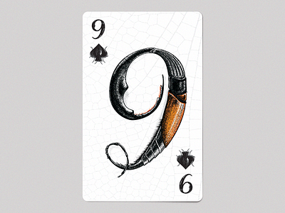 9♠ insecttering for ElCabriton 9 baralho cards espada nine novel number playcard sword