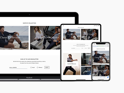 Fashion e-commerce website design ecommerce fashion ipad iphonex sales web