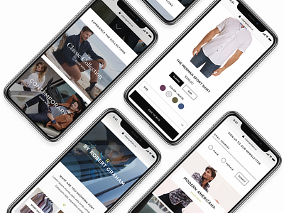 Mobile fashion web redesign e commerce fashion mobile photography redesign robert graham ui ui ux