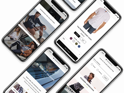 Mobile fashion web redesign